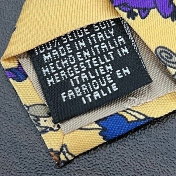 HANNA BARBERA Flintstones Vintage '93 Mens‎  Neck Tie 100% Silk Tie Rack Italy - Picture 6 of 11